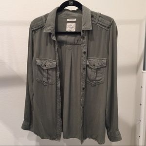 American Eagle Utility Button Up Shirt